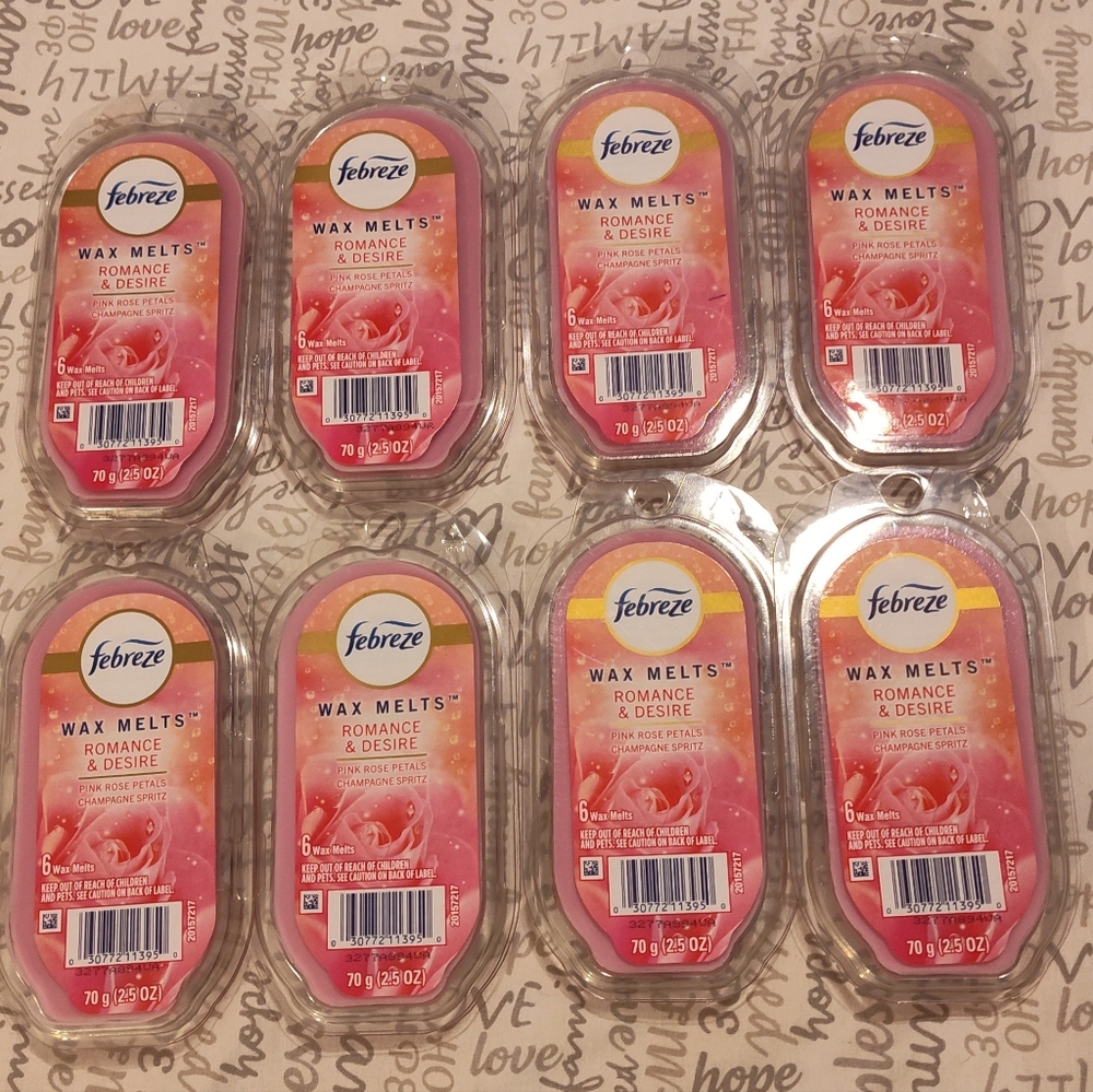 NEW! Febreze Romance & Desire Wax Melts (8)
